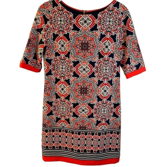 💜 3/$15 ELIZA J Geometric Pattern Dress size 8 - Picture 1 of 7